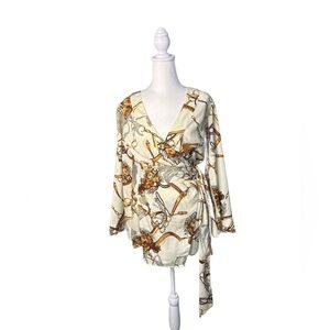 Women's Chain Medallion Print  Romper